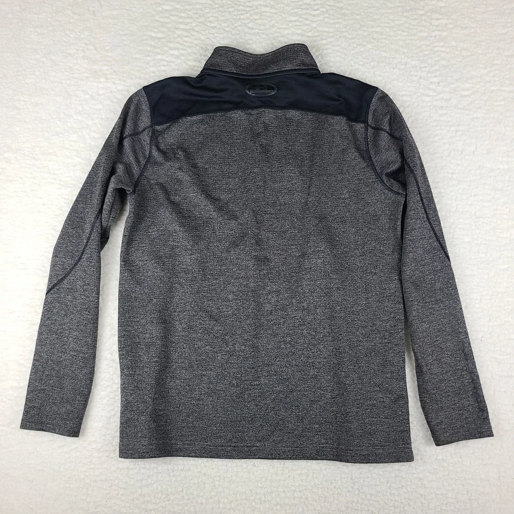 Under Armour Sweater Mens XL‎ Dark Gray Fitted Coldgear Quarter Zip Pull Over